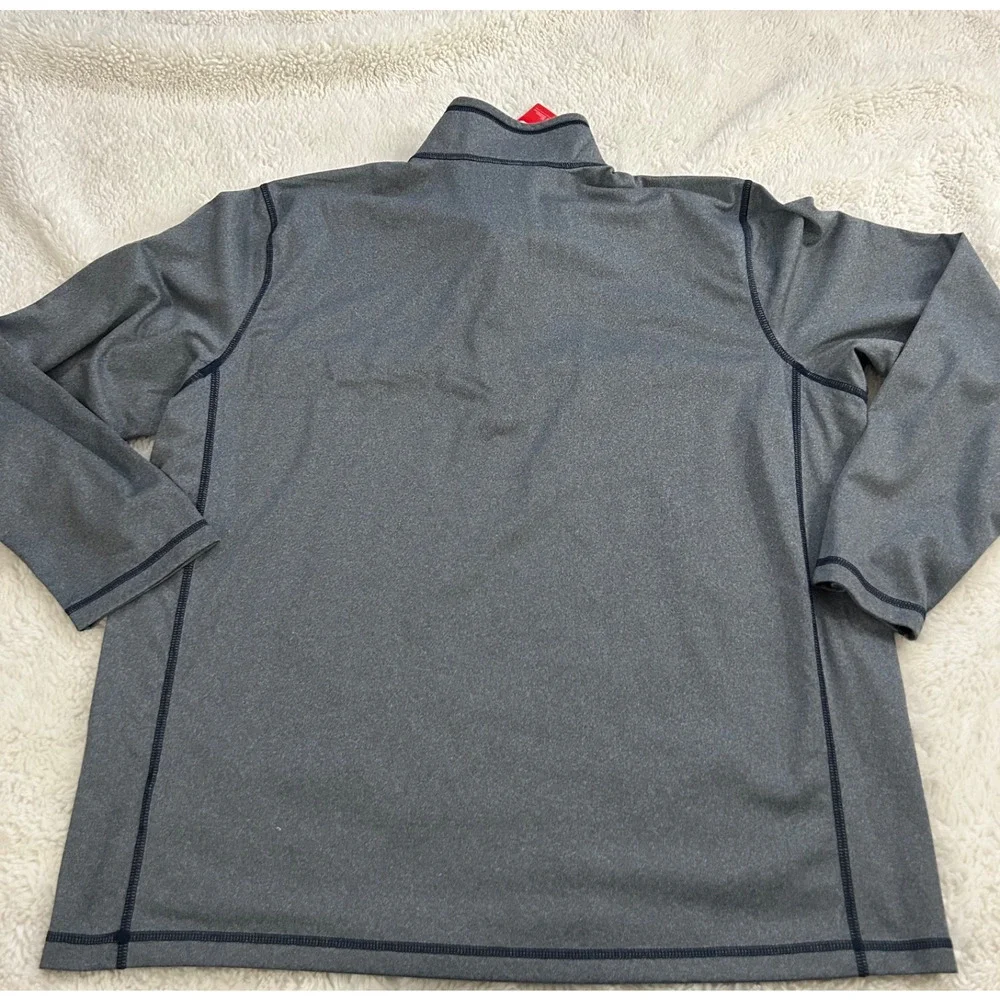 NWT North Face Sweater Mens 2XL Gray Tech 1/4 Zip Fleece Pullover Outdoors Hikin